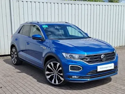 Used VW T-Roc R-line 150 HP (110 kW) 2021 Blue SUV