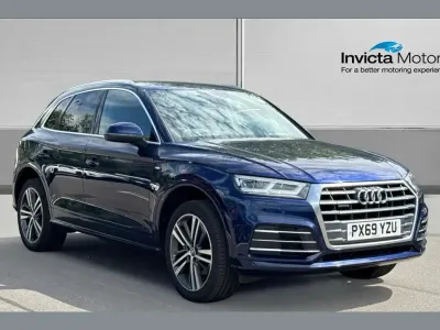 Used Audi Q5 S-Line 190 HP (139 kW) 2019 Navarra blue metallic SUV