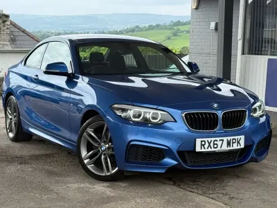 Usado BMW 218 M Sport 136 HP (100 kW) 2017 Azul Coupé
