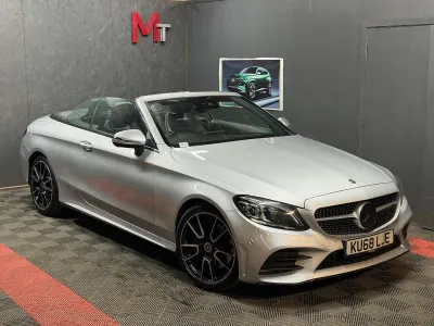 Used Mercedes C300 AMG Line Premium 245 HP (180 kW) 2018 Silver Cabriolet