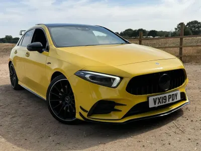 Used Mercedes A35 AMG Premium Plus 2019 Yellow Hatchback