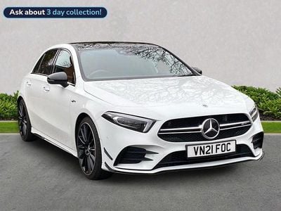 White Used 2021 Mercedes A35 AMG Premium Plus Hatchback | £30,799 (Fair price)