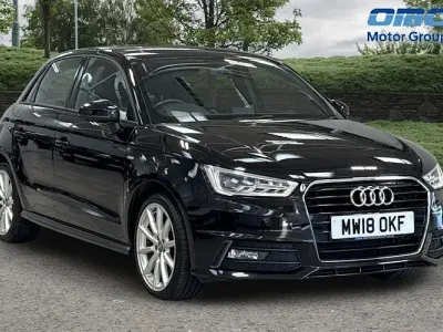 Used Audi A1 Sportback S-Line 125 HP (91 kW) 2018 Black Hatchback