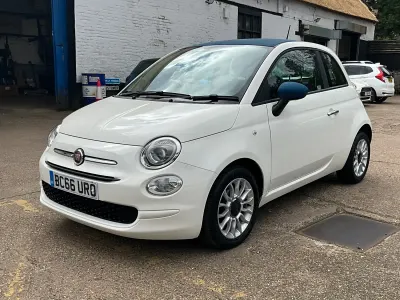 Used Fiat 500 Pop Star 69 HP (50 kW) 2017 White Hatchback