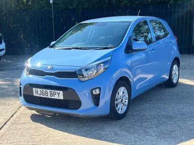 Used Kia Picanto 83 HP (61 kW) 2018 Blue Hatchback