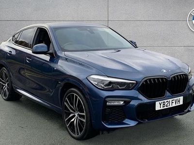 Used BMW X6 M Sport 282 HP (207 kW) 2021 Blue SUV