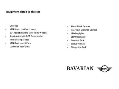 Used Mini Cooper S Exclusive 189 HP (139 kW) 2021 Red Hatchback