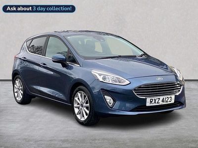 Used Ford Fiesta Titanium 95 HP (69 kW) 2021 Blue Hatchback