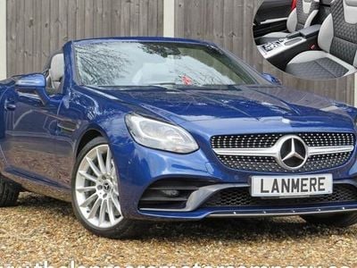 Brilliant blue Used 2017 Mercedes SLC200 AMG line Cabriolet | £17,995 (Fair price)