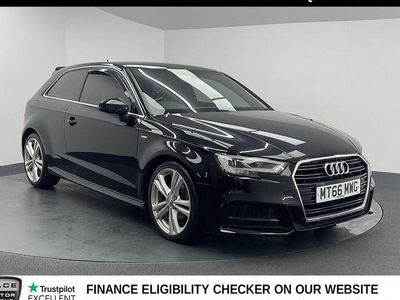 Used Audi A3 S-Line 110 HP (80 kW) 2016 Black Hatchback