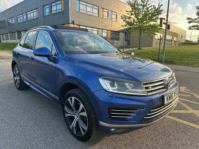 Used VW Touareg R-line 262 HP (192 kW) 2016 Blue SUV