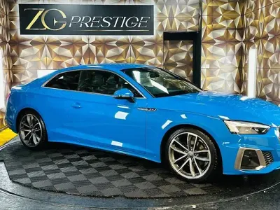 Used Audi A5 S-Line 190 HP (139 kW) 2020 Blue Coupe