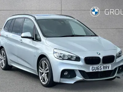 Begagnad BMW 218 Gran Tourer M Sport 134 HK (98 kW) 2015 Silver Minibuss