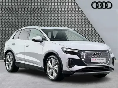 New Audi Q4 e-tron S-Line 150 kW (204 HP) 2026 White SUV