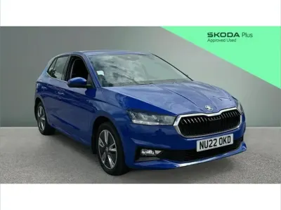Used Skoda Fabia SE L 110 HP (80 kW) 2022 Blue Hatchback