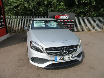 Used Mercedes A200 AMG Line Premium 136 HP (100 kW) 2016 Silver Hatchback