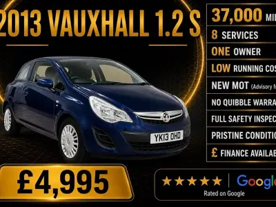 Used Vauxhall Corsa S 2013 Blue Hatchback