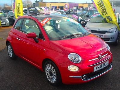 Used Fiat 500 Lounge 69 HP (50 kW) 2018 Red Hatchback
