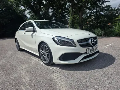 Used Mercedes A200 AMG Line Premium 2017 White Hatchback