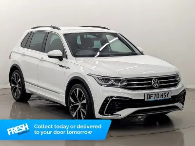 Używany VW Tiguan R-line 150 KM (110 kW) 2020 Biały SUV