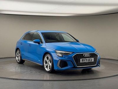 Turbo blue/turbo blue Used 2021 Audi A3 Sportback S-Line Hatchback | £19,700 (Fair price)