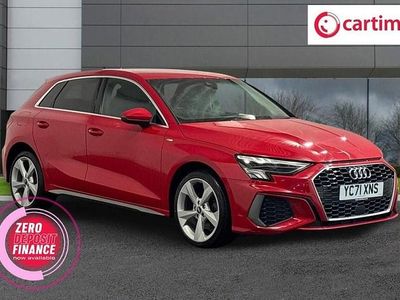 Used Audi A3 e-tron S-Line 2021 Red Hatchback