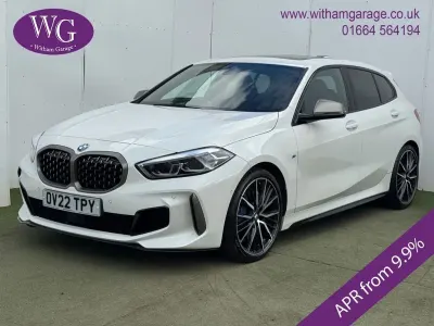 Used BMW M135 Comfort Edition 306 HP (225 kW) 2022 White Hatchback