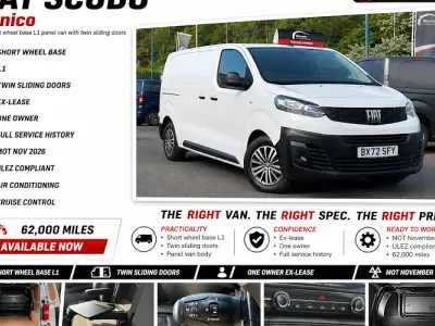 Used Fiat Scudo 120 HP (88 kW) 2022 White Van