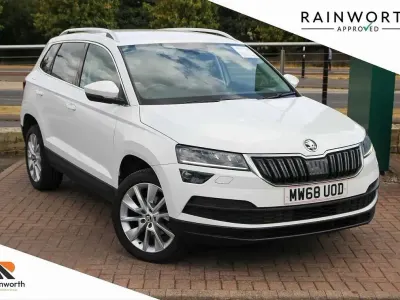 Used Skoda Karoq SE L 116 HP (85 kW) 2019 White SUV