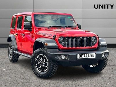 Firecracker red Used 2024 Jeep Wrangler Rubicon SUV | £52,995 (Expensive)