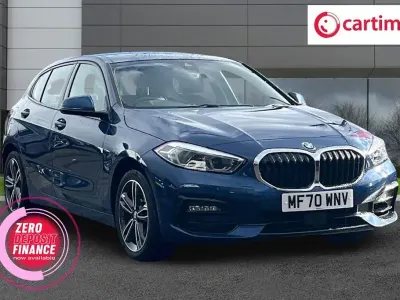 Used BMW 118 Sport Line 140 HP (102 kW) 2020 Blue Hatchback