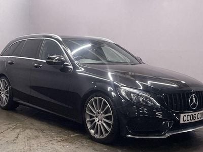 Black Used 2017 Mercedes C220 AMG line Estate | £12,999 (Fair price)
