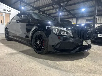 Used Mercedes CLA220 AMG line 2018 Black Coupe