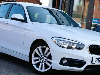 Used BMW 118 Sport Line 136 HP (100 kW) 2017 White Hatchback