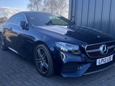 Used Mercedes E220 AMG line 194 HP (142 kW) 2019 Blue Coupe