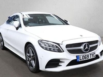 Used Mercedes C200 AMG line 198 HP (145 kW) 2019 White Coupe