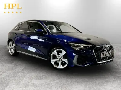 Used Audi A3 Sportback S-Line 110 HP (80 kW) 2023 Blue Hatchback
