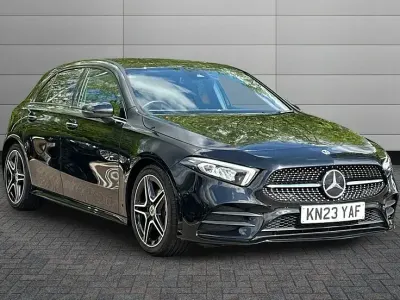 Used Mercedes A180 AMG Line Premium 136 HP (100 kW) 2023 Black Hatchback