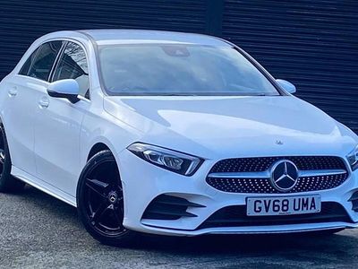 Used Mercedes A180 AMG line 136 HP (100 kW) 2019 White Hatchback