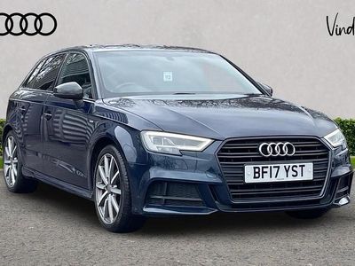 Used Audi A3 Black Edition 150 HP (110 kW) 2017 Blue Hatchback