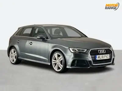 Used Audi A3 S-Line 150 HP (110 kW) 2018 Grey Sedan