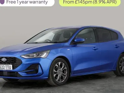 Used Ford Focus ST-Line 125 HP (91 kW) 2021 Blue Hatchback