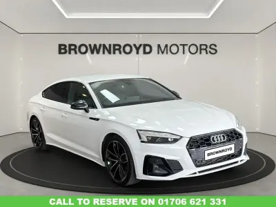 Used Audi A5 Sportback S-Line 150 HP (110 kW) 2022 White Hatchback