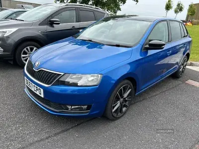 Used Skoda Rapid Sport 110 HP (80 kW) 2018 Blue Hatchback