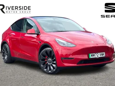 Used Tesla Model Y Performance 392 kW (534 HP) 2022 Midnight cherry red SUV