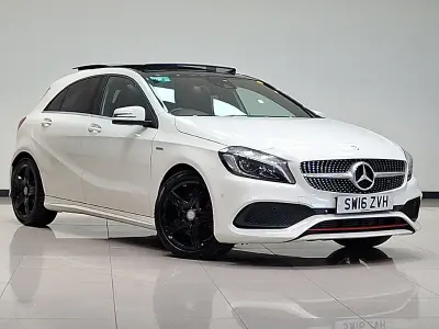 Used Mercedes A250 Premium 218 HP (160 kW) 2016 White Hatchback