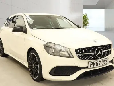 Used Mercedes A180 AMG line 109 HP (80 kW) 2017 White Hatchback
