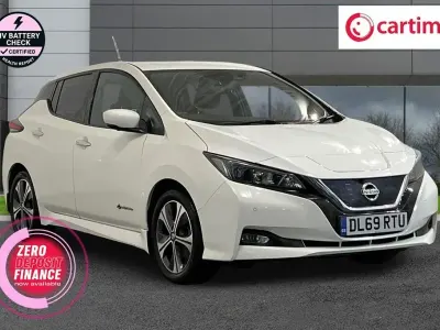 Used Nissan Leaf N-Connecta 110 kW (150 HP) 2019 White Hatchback