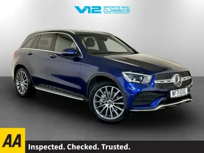 Used Mercedes GLC300e AMG line 272 HP (200 kW) 2021 Blue SUV