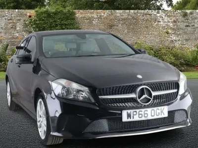 Used Mercedes A200 136 HP (100 kW) 2016 Black Hatchback